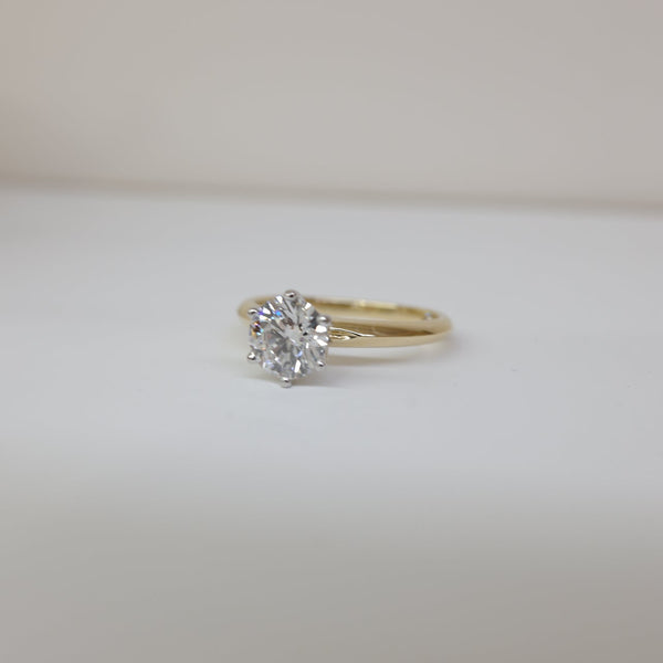 Platinum/18ct YG 1.04ct DVSI LAB DIA RING