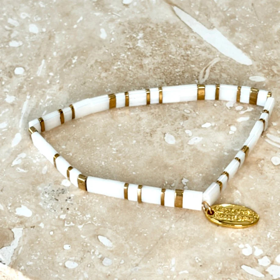 Ibiza Bracelet - Block White