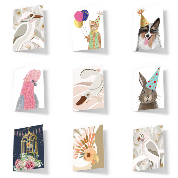 Small Animal Design Gift Cards (BLANK)