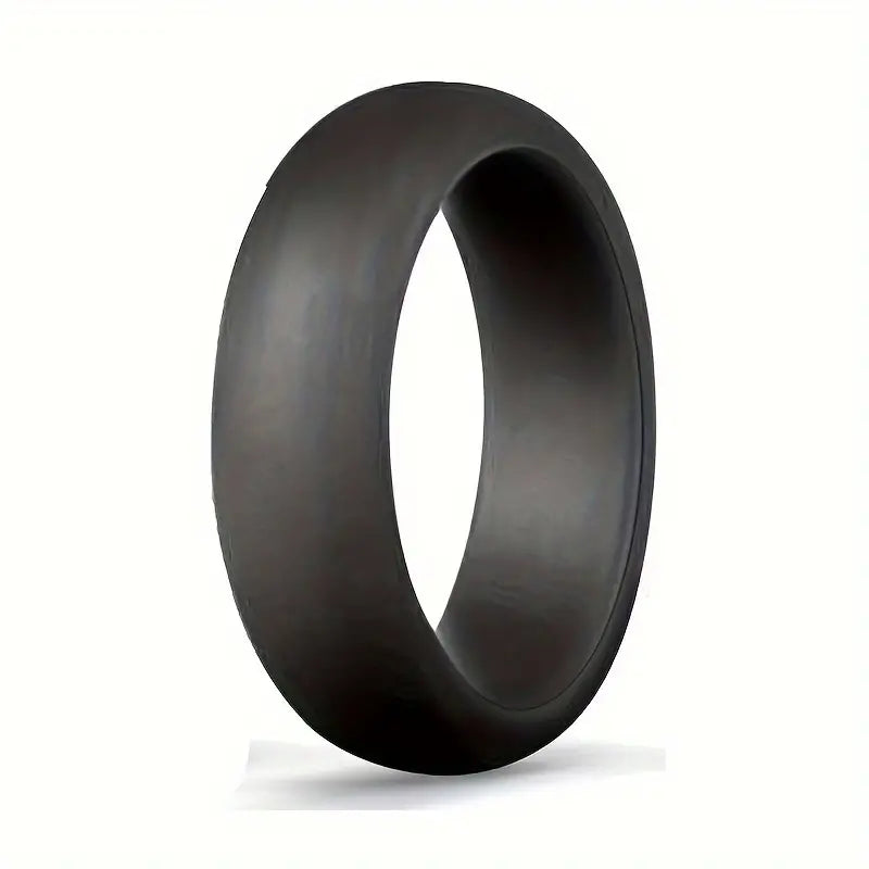 Silicone Ring - Smooth (Thin) Black