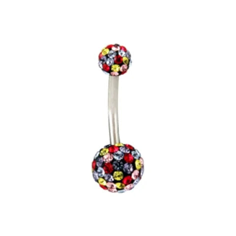 Sparkler Crystal Belly Bar - 3 designs