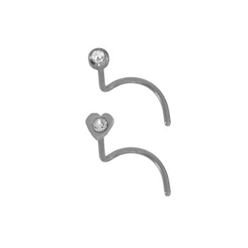Nose Heartlite Crystal Pack - 2 Colours