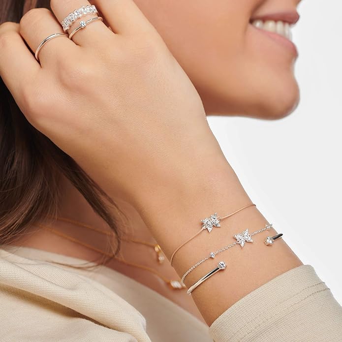 Little Secret: Butterfly with CZ Pink Bracelet
