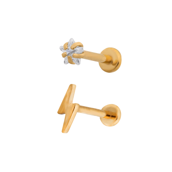 Flatback Star CZ Crystal Light Bolt Pack - 2 colours