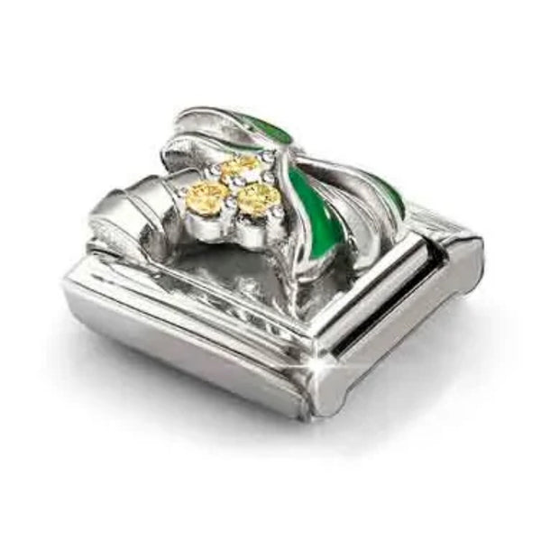 Nature - Palm Tree with CZ Silver Charm