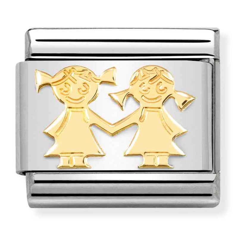 Family - Sisters Gold Charm