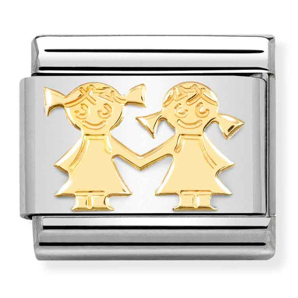 Family - Sisters Gold Charm