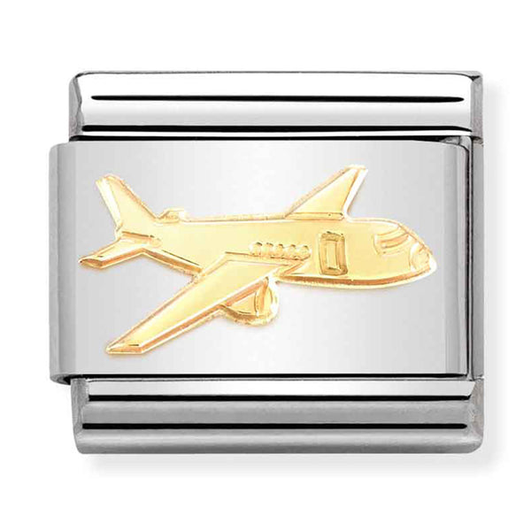 Transport - Aeroplane Gold Charm