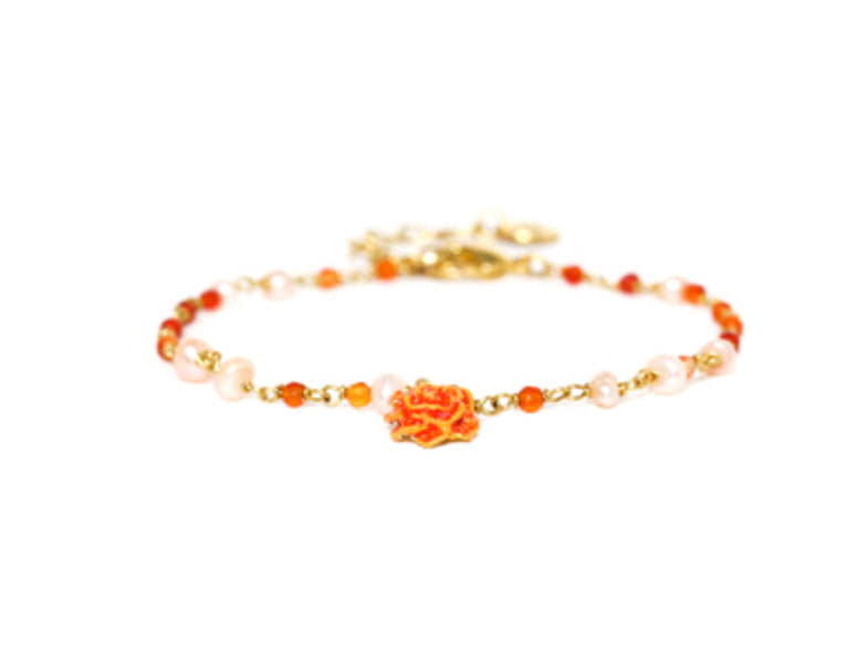 CLEA 1 Flower Dangle Bracelet