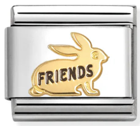 Animal - Friends Rabbit Gold Charm