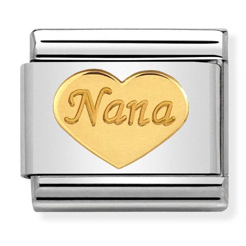 Family - Nana Heart Gold Charm