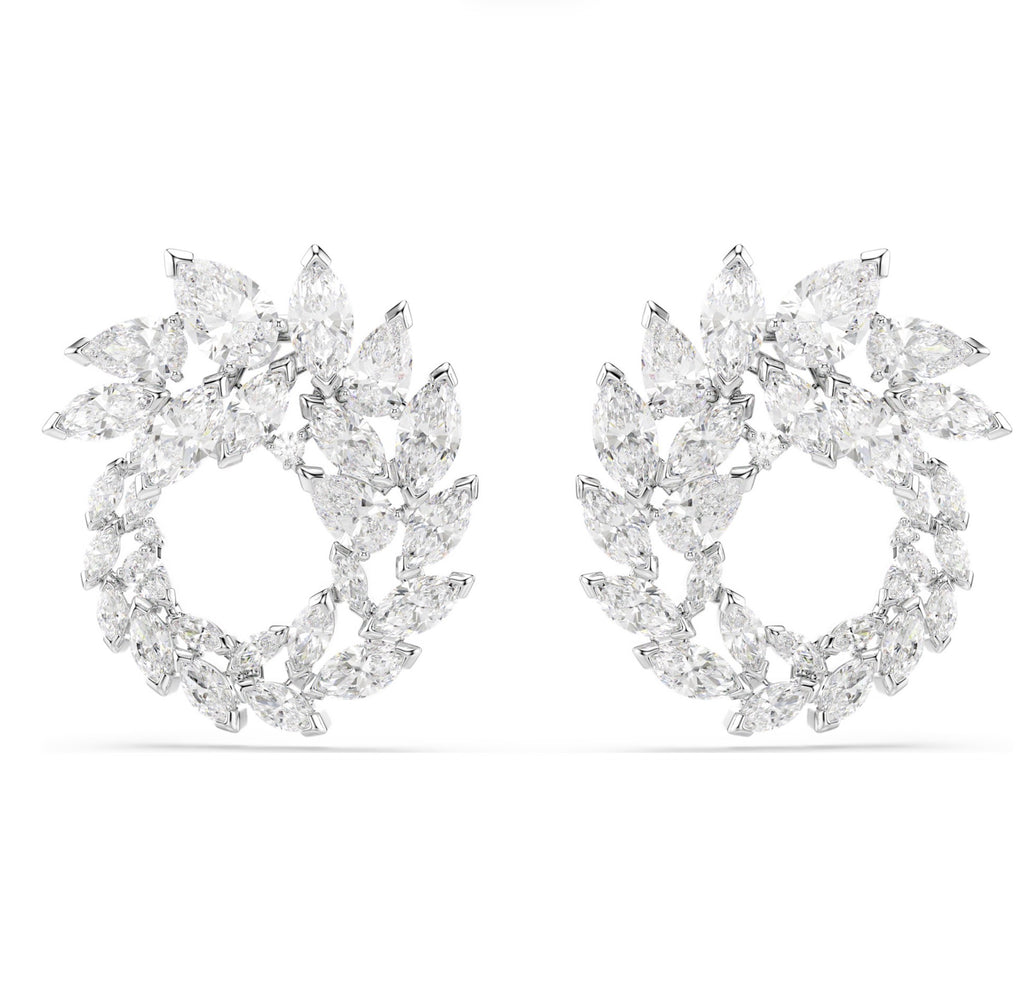 Mesmera Marquise Cut Crystal Hoop Earrings