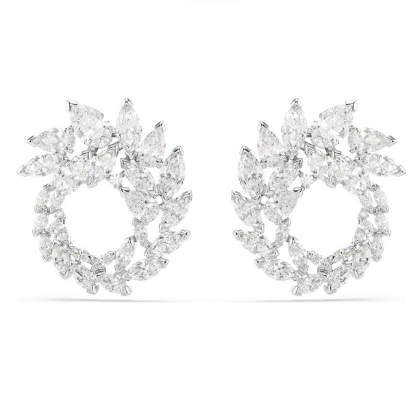 Mesmera Marquise Cut Crystal Hoop Earrings