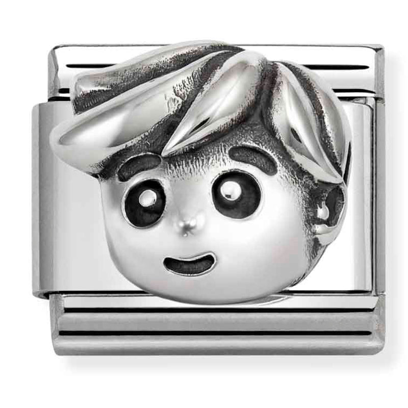 Family - Dad Oxidised Silver Charm