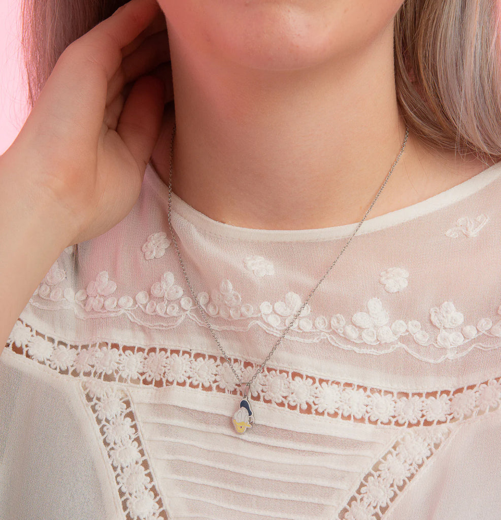 Donald Duck Silver Necklace