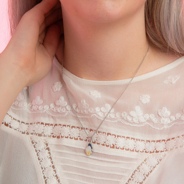 Donald Duck Silver Necklace