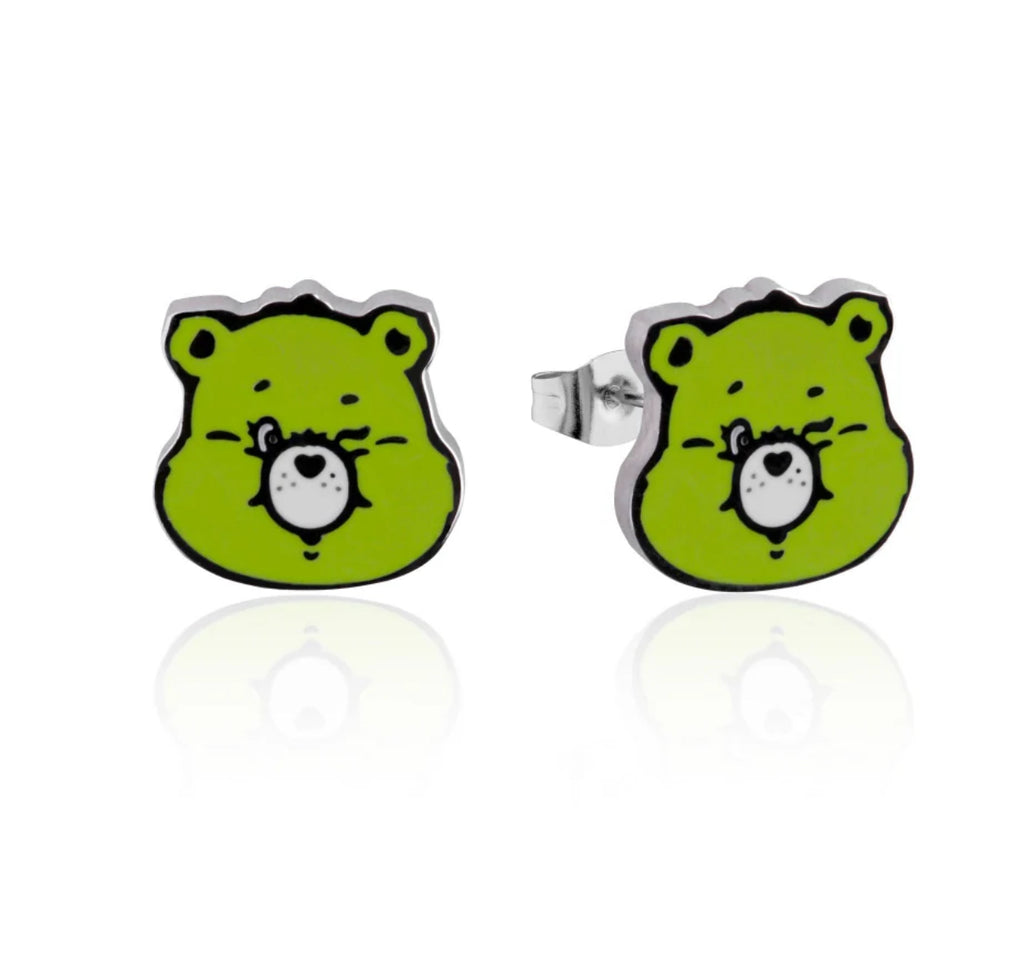 Care Bear - Green Good Luck Bear - Necklace & Earring