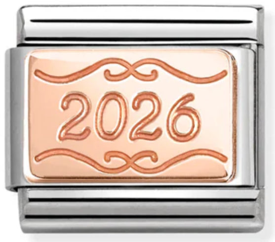 Celebrate - 2026 Rosegold Charm