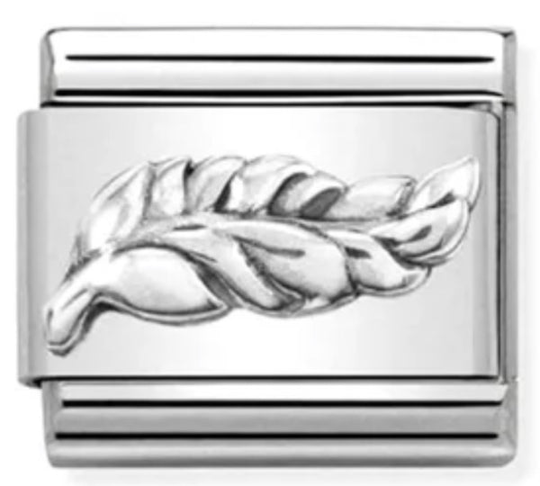 Symbol - Feather Silver Charm