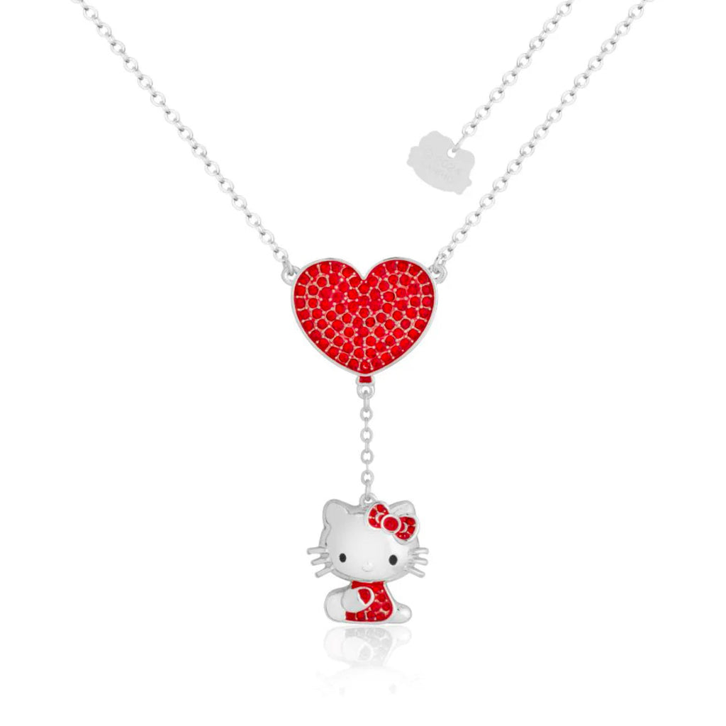 Sanrio - Hello Kitty Crystal Heart Necklace & Drop Earring - 2 colours