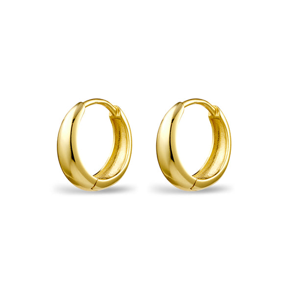 4mm Everyday Tapered Huggie Earrings - 2 Colours