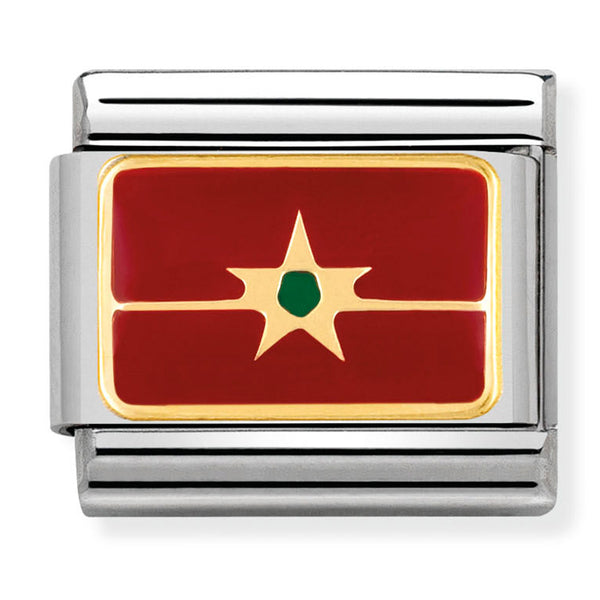Africa Flag - Morocco Gold Flag