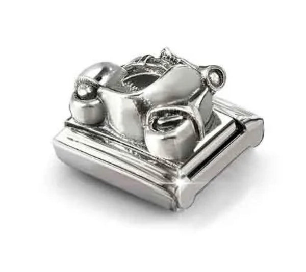 Transport - Scooter Relief Oxidised Silver Charm