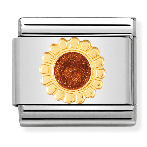 Nature - Sunflower Gold Charm