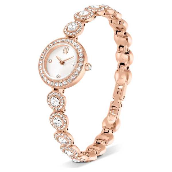 Una Angelic: Crystal Bracelet Crystal Tone RoseGold Watch