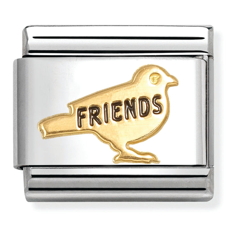 Animal - Friends Bird Gold Charm