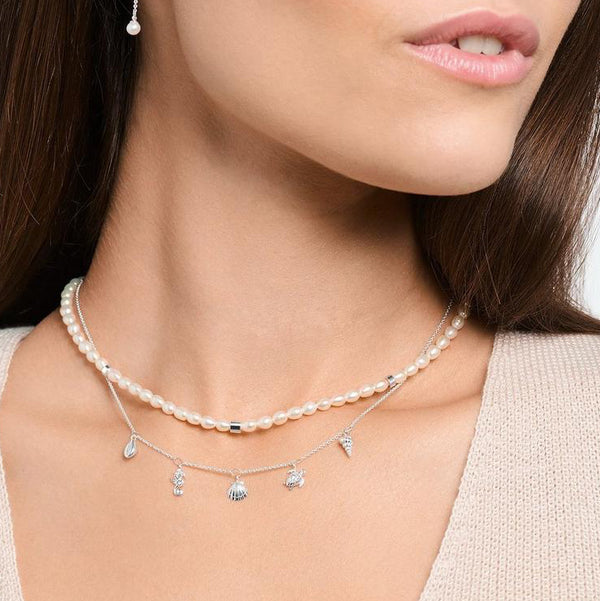 Meet me at the Sea - Turtle with CZ Silver Necklace