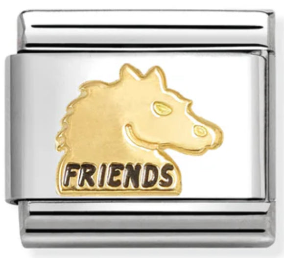 Animal - Friends Horse Gold Charm