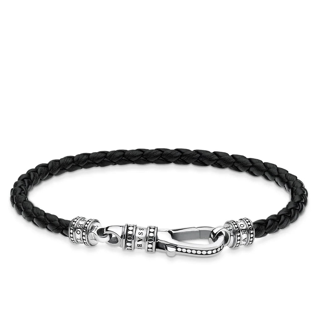 Leather Strap Lobster Clasp Bracelet