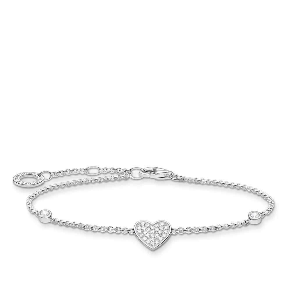 Pave Heart Bracelet