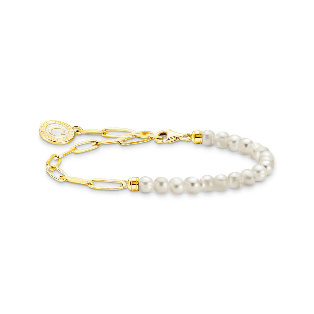 Charmista YGP Freshwater Pearl Link Bracelet - 2 sizes