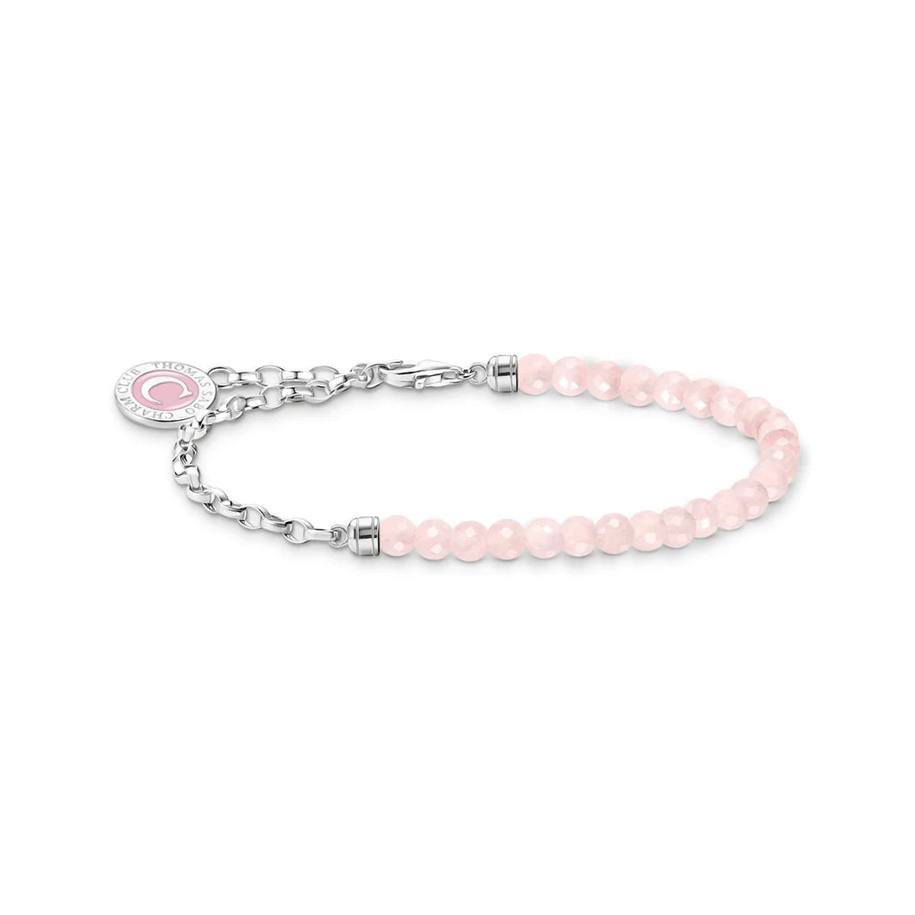 Charmista Rose Quartz Link Bracelet