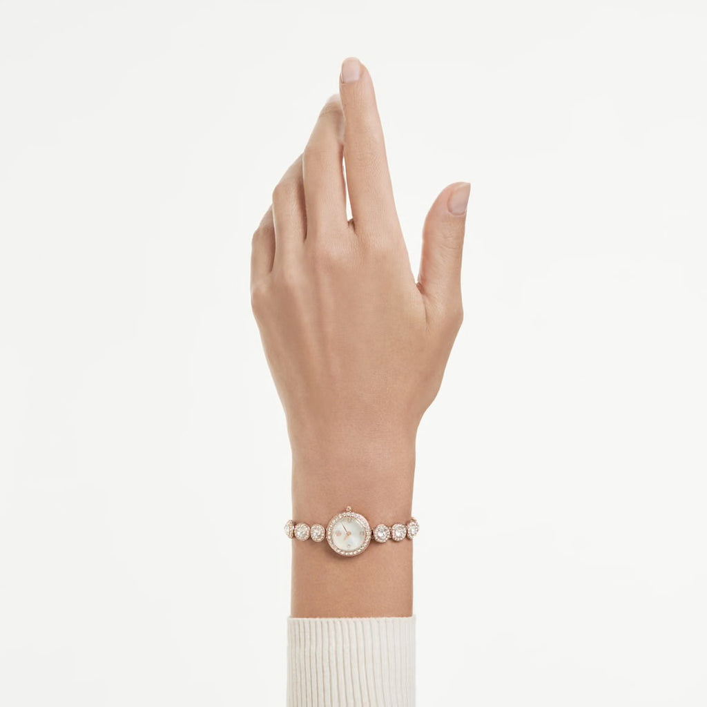 Una Angelic: Crystal Bracelet Crystal Tone RoseGold Watch