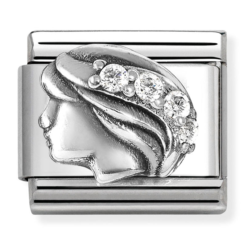 Zodiac - Virgo with CZ Silver Charm