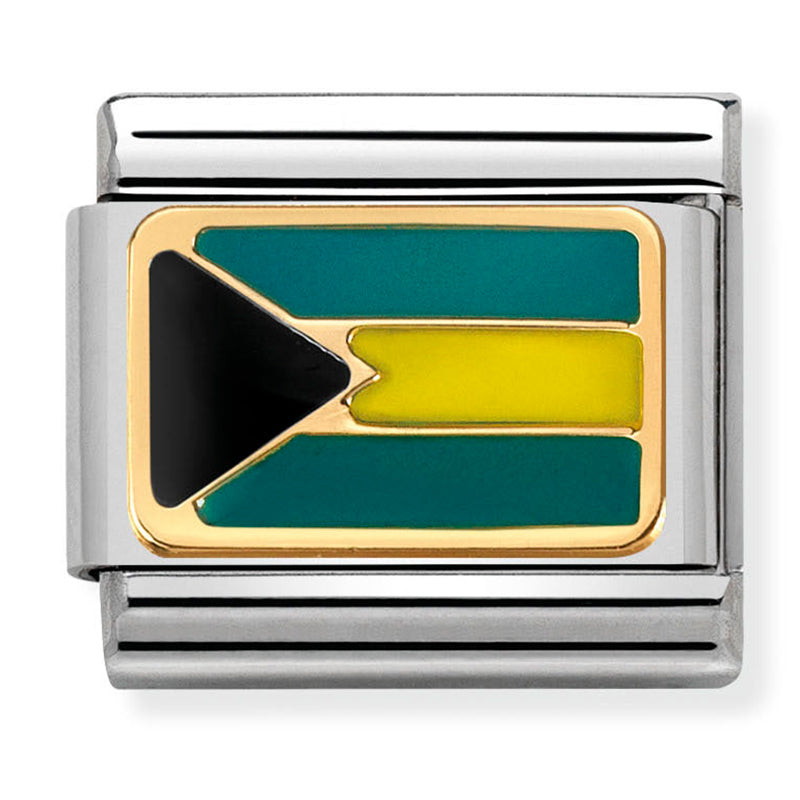 America Flag - Bahamas Gold Charm