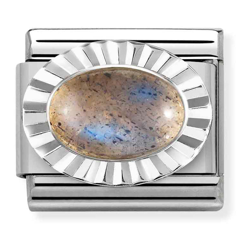 Gemstones - Labradorite Silver Charm