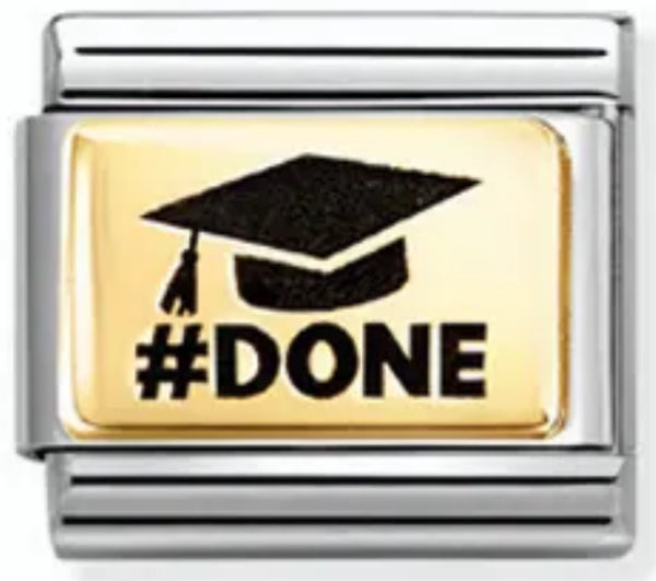 Occasions - Graduation Hat (#DONE) Gold Charm