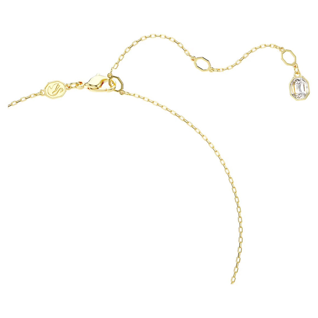 Idyllia Multicoloured Mixed Cuts Pave Butterfly Gold Necklace