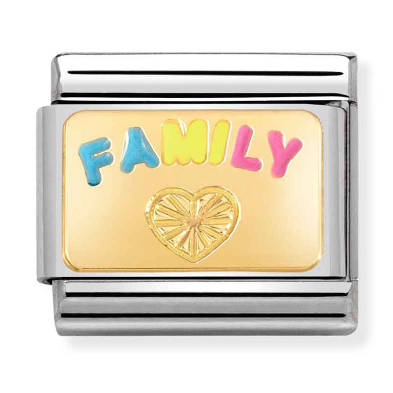 Family - Rainbow Family Gold Charm