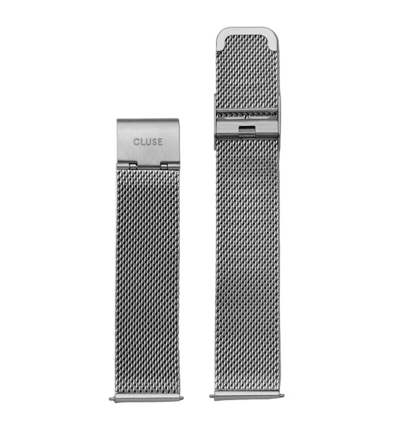 CLUSE Silver Mesh Strap - 2 Sizes