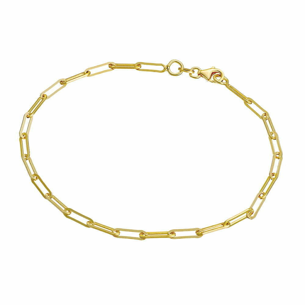 Anklet -Oblong Paperclip Links
