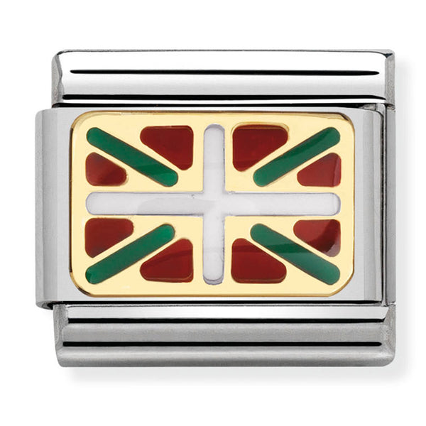 Europe Flag - Basque Gold Charm