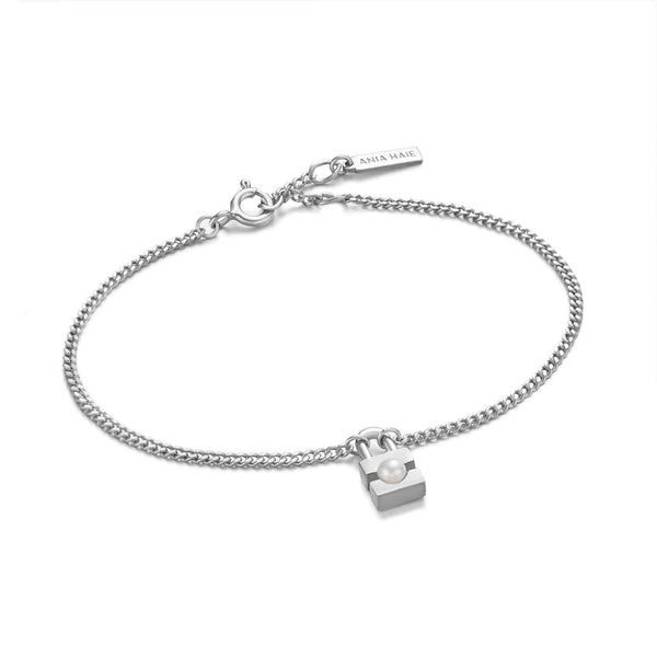 Modern Muse - Pearl Padlock Bracelet - 2 colours