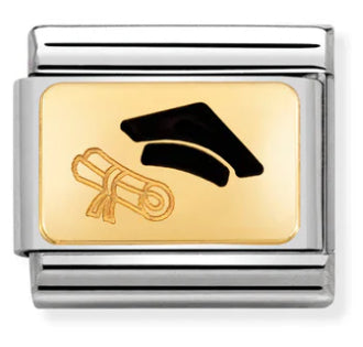 Occasions - Diploma (Graduation) Gold & Enamel Charm