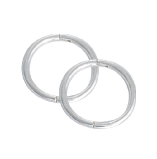 Plain Sterling Silver Sleepers - 5 sizes available