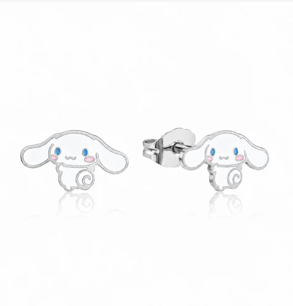 Sanrio - Silver Cinnamoroll - Necklace & Stud Earring